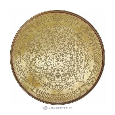 Gold metal tray with conan (bloomingville) beauty flaws.