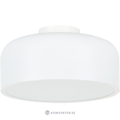 White ceiling light (ole) with beauty flaws.