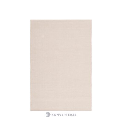 Rankomis austas kreminės medvilnės kilimas (agneta) 200x300 su grožio trūkumu