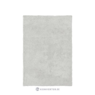 Light gray fluffy microfiber carpet (leighton) 200x300 dirty