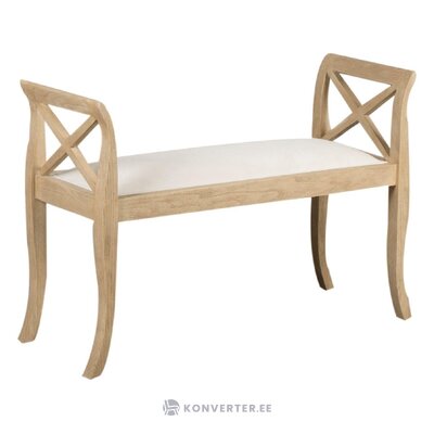 Solid wood design bench (colony) with cosmetic defects