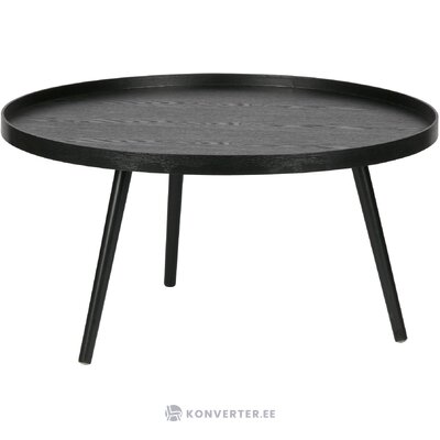 Melns dīvāna galds (koks) ar nelieliem kosmētiskiem defektiem