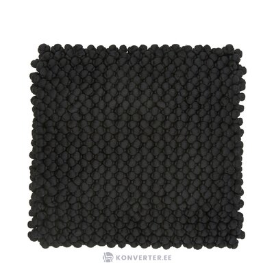 Juodas dekoratyvinis pagalvės užvalkalas (iona) nepažeistas
