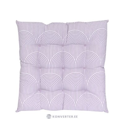 Balts violets krēsla spilvens (loka) neskarts