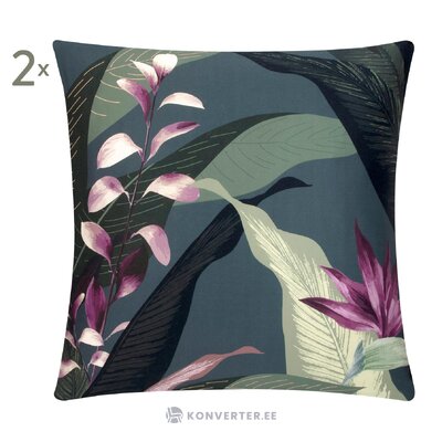 Design cotton pillowcase 2 pcs (flora)