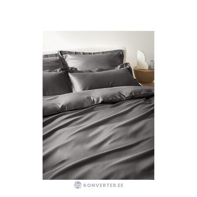Dark gray cotton bedding set 3-piece (premium) complete