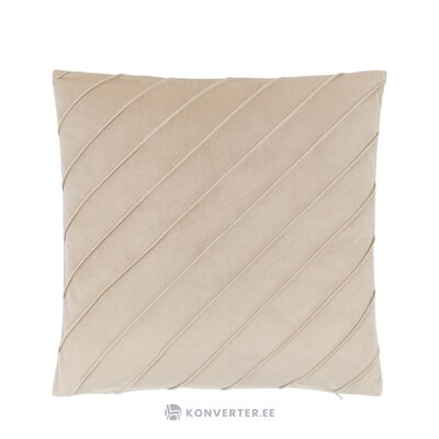 Smėlio spalvos aksominis pagalvės užvalkalas (leyla)