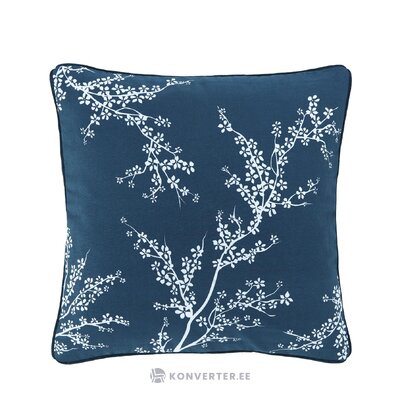 Blue patterned cotton pillowcase (series) intact