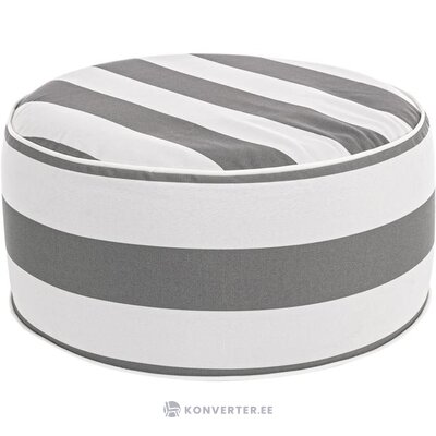 Inflatable gray-white garden bench stripes (bizzotto) intact