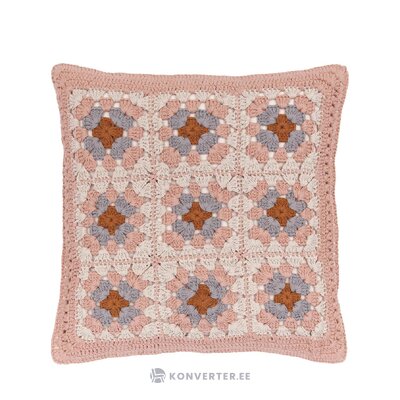 Cotton crocheted decorative pillowcase (brielle) intact