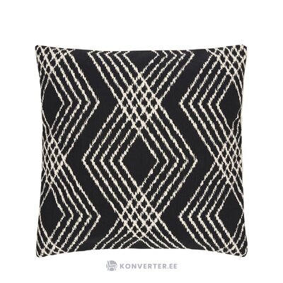 Cotton pillowcase (jax) with black and white pattern intact