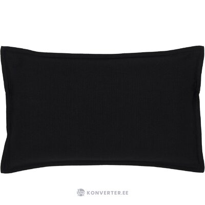 Juodas medvilninis pagalvės užvalkalas (mads) nepažeistas