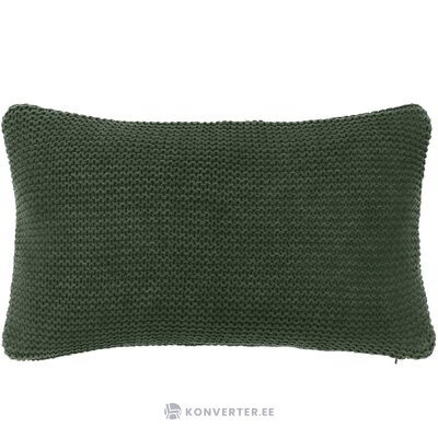 Žalias medvilninis pagalvės užvalkalas (adalyn) nepažeistas