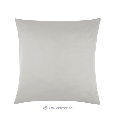 Šviesiai pilkas medvilninis pagalvės užvalkalas 2 vnt (komfortas) nepažeistas
