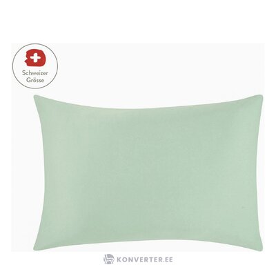 Light gray cotton pillowcase (comfort), intact
