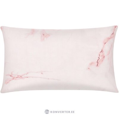 Puuvillainen tyynyliina vaaleanpunaisella kuviolla (malin), ehjä