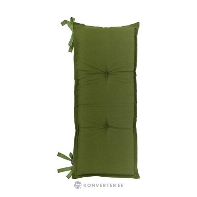 Зеленая подушка для скамейки панама (мэдисон) цела