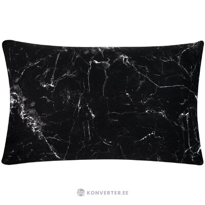 Black patterned cotton pillowcase (maline)