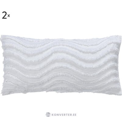 White boho style pillowcase 2 pcs (felia) intact