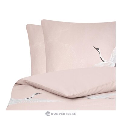 Комплект постельного белья из хлопка розового цвета из 3-х предметов (юма) целиком