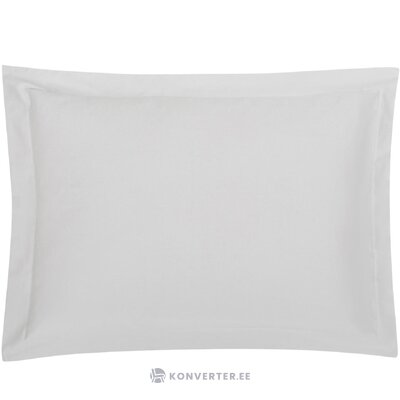 Šviesiai pilkas medvilninis pagalvės užvalkalas (premium)