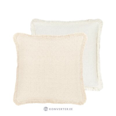 Beige reversible cotton pillowcase (loran) intact