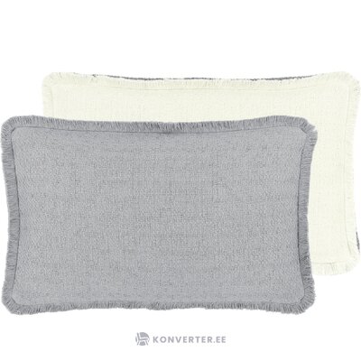 Gray reversible cotton pillowcase (loran) intact