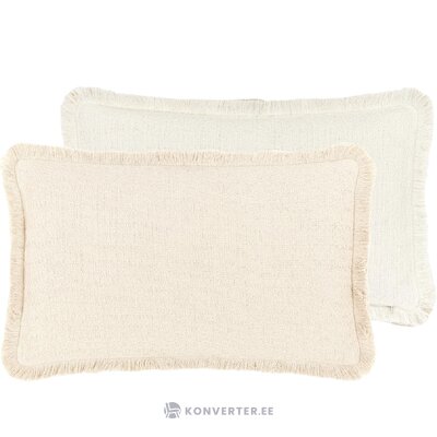 Beige reversible cotton pillowcase (loran) intact