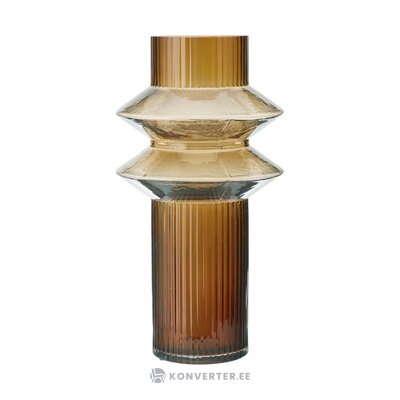Brown design flower vase rilla (nordal) intact