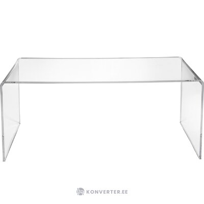 Transparent coffee table with milvio (iplex) beauty flaw