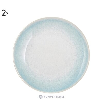 Тарелка бело-голубая 2 шт (амалия)