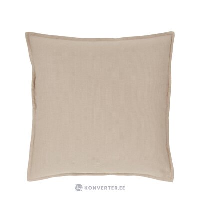 Beige cotton pillowcase (mads) intact