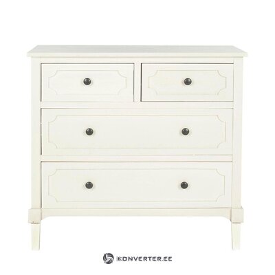 White solid wood dresser celine (safavieh) with beauty defect