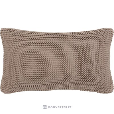 Brown cotton pillowcase (adalyn) intact