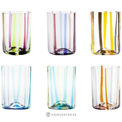 Набор цветных стаканов 6 шт. streifen (zafferano) в целости и сохранности