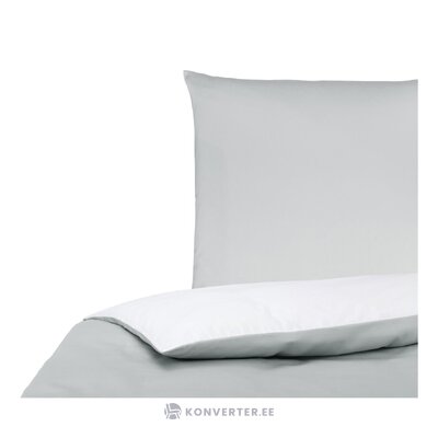 Light gray-white cotton bedding set 2-piece (julia)