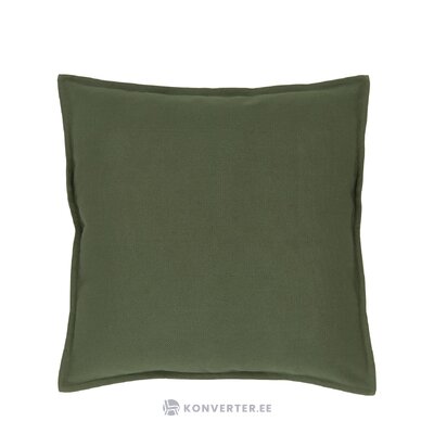 Dark green cotton pillow case (mads) intact