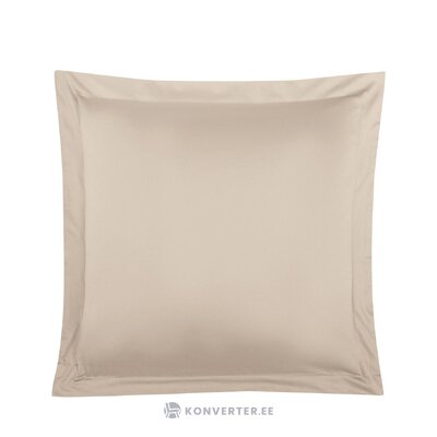 Beige cotton pillowcase 2 pcs (premium) intact