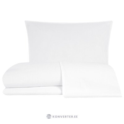 Белый комплект постельного белья из 2-х предметов carla (домик из льна) в комплекте