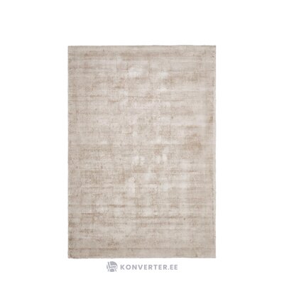 Gaiši brūns ar rokām austas viskozes paklājs (jane) 160x230 ar plankumiem