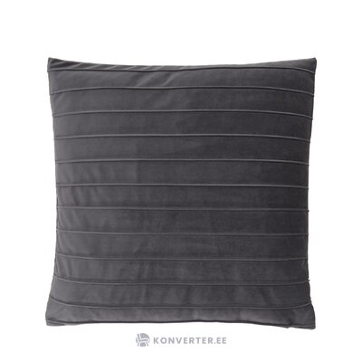 Tamsiai pilkas aksominis pagalvės užvalkalas (lola) 50x50 visas
