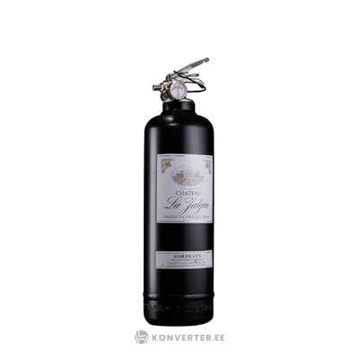 Black fire extinguisher vin noir (fire design) intact