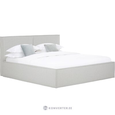 Vaaleanharmaa sänky (unelma) 140x200 ehjä