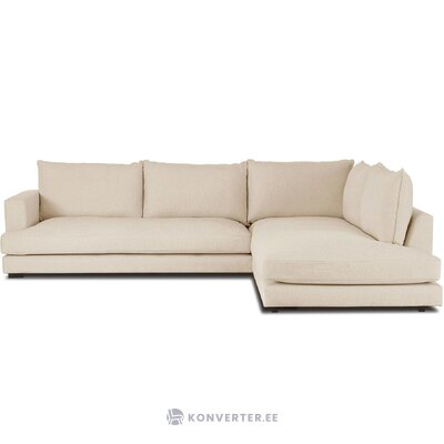 Light beige large corner sofa (tribeca) intact