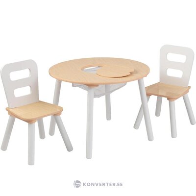Children&#39;s dining table set natural (kidkraft) intact