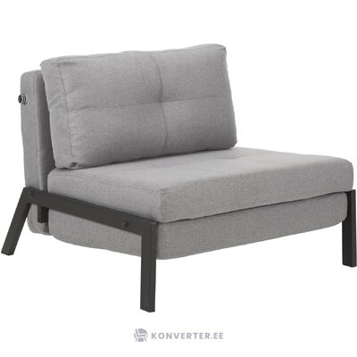 Gray armchair with bed function (edward)