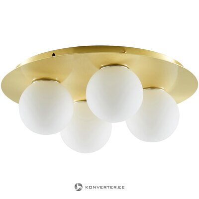Golden and white ceiling lamp (hitch) (in box, whole)