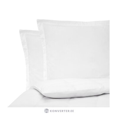 White cotton bedding set 3-piece (lydia) complete
