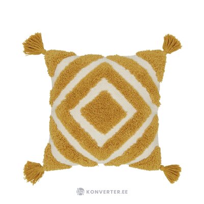Yellow-cream cotton decorative pillowcase (carina) 45x45 whole