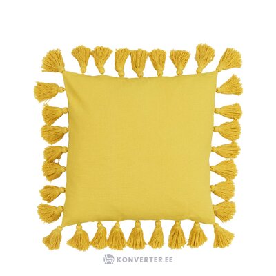 Yellow cotton decorative pillowcase (shylo) 40x40 whole